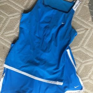 Nike blue tennis skirt and top - Size M